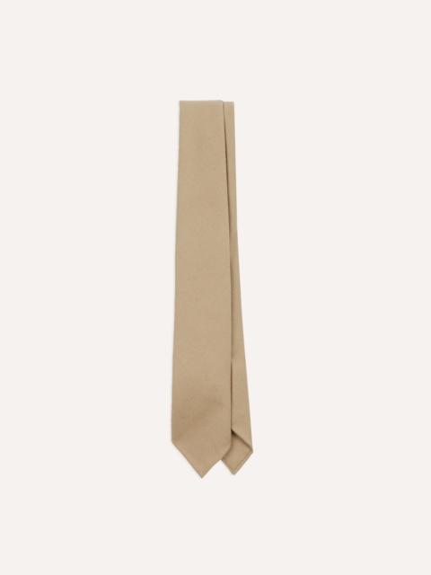 Drake's Camel Super Fine Merino Wool Self Tipped Tie