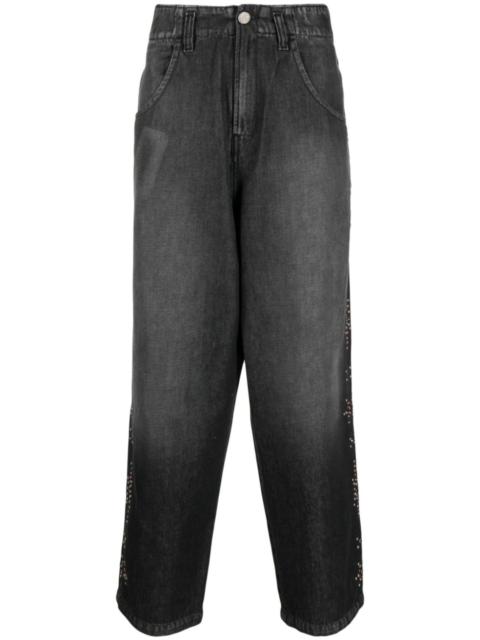 BLUEMARBLE stud-embellished wide-leg jeans