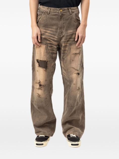 KAMIYA Sun Faded distressed jeans