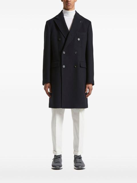 PESERICO double-breasted belted coat