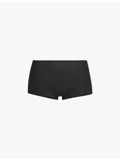 SKIMS High-rise stretch-cotton boy shorts