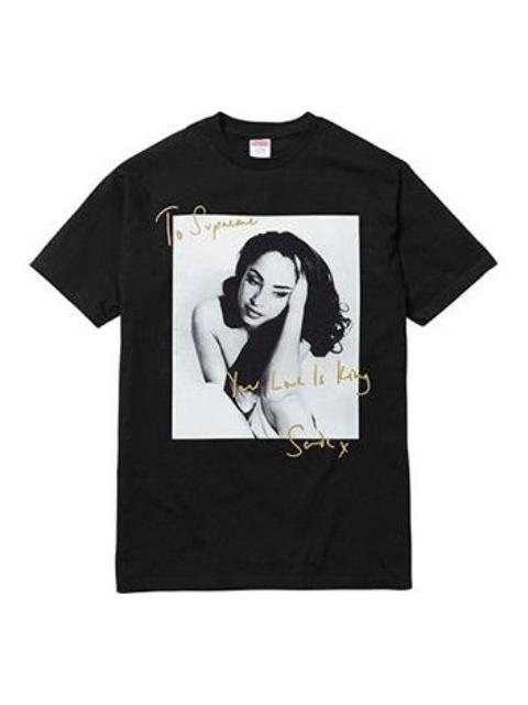 Supreme Supreme SS17 Sade Tee Black Character Printing Short Sleeve Unisex SUP-SS17-08