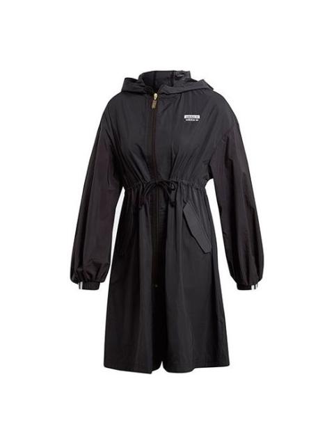 adidas (WMNS) adidas originals RYV WB Hooded Windbreaker Jacket Black GJ8276