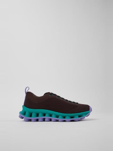 CAMPER Camper x SUNNEI - PELOTISSIMA Brown, Blue and Purple Textile Sneakers for Women.
