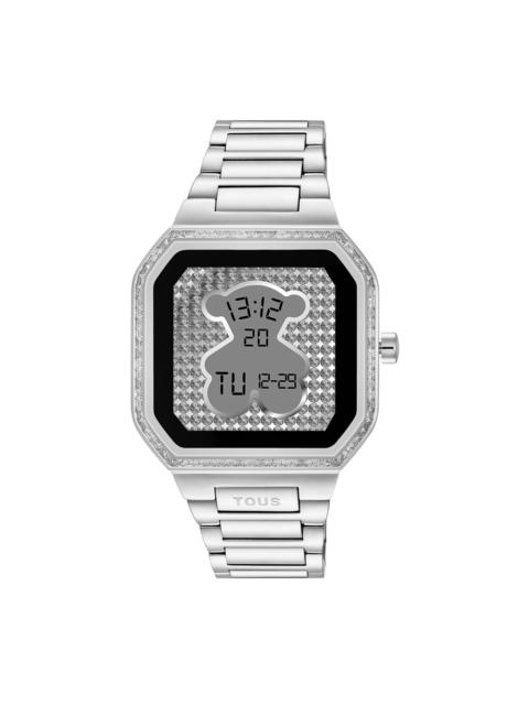 TOUS Smartwatch with steel bracelet and zirconias B-Connect