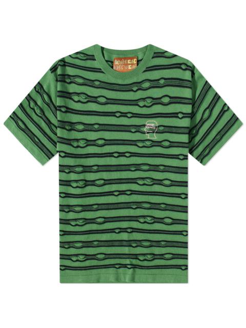 BRAIN DEAD Brain Dead Puckered Striped T-Shirt