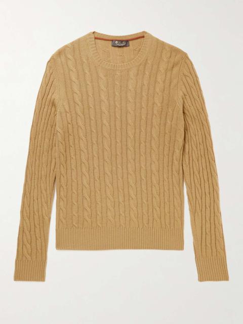 Loro Piana Cable-Knit Baby Cashmere Sweater