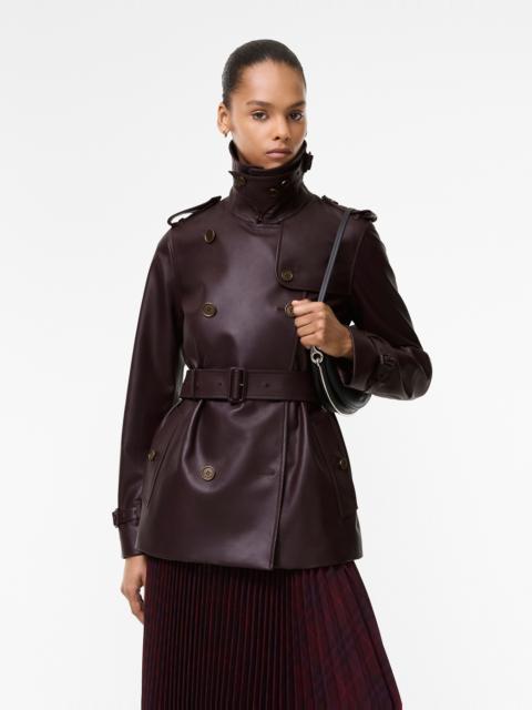 Burberry Leather Kensington Trench Jacket