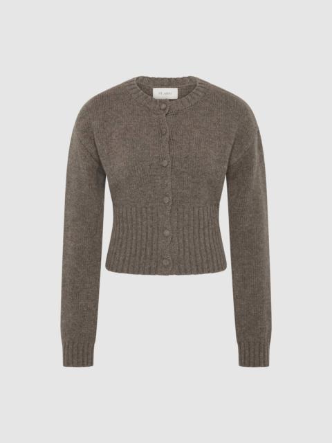 ST. AGNI Wool Cardigan - Taupe Melange