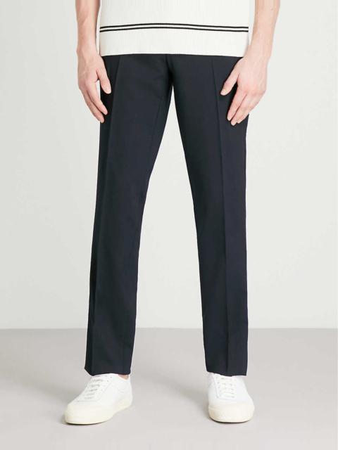 Sandro Slim-fit tapered stretch-wool trousers