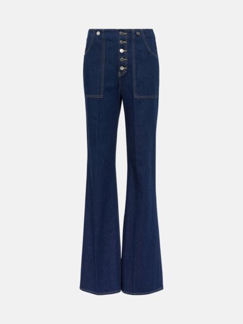 VERONICA BEARD Crosbie high-rise wide-leg jeans