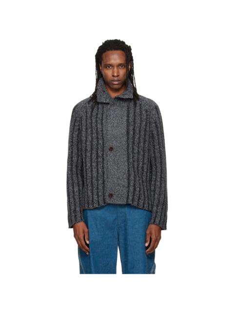 NULLUS Gray Tracey Towers Cardigan