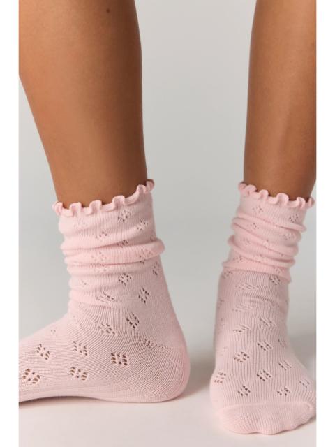 FREE PEOPLE Pointelle Ru Socks