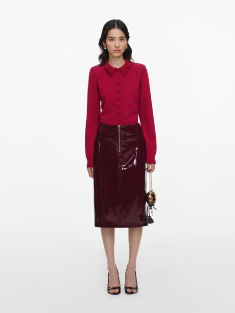 self-portrait Red Flower Knit Cardigan
