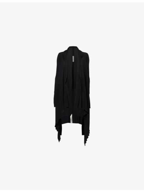 Rick Owens Wrap Draped Wool Cardigan