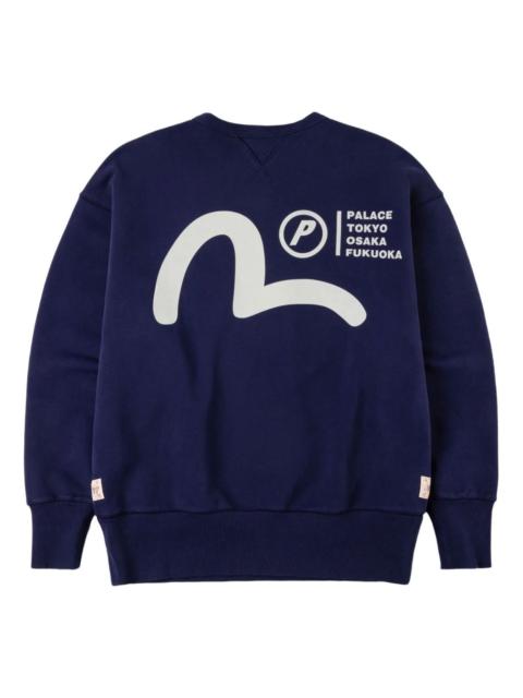 PALACE Palace x Evisu Multi-City Seagull Logo Sweatshirt 'Navy' P30CS263