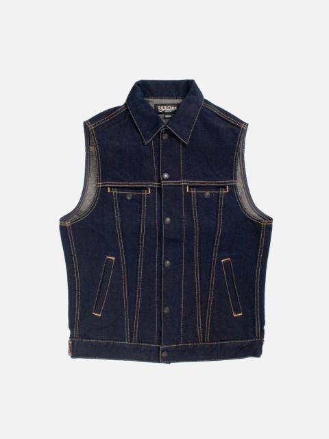 Iron Heart IGW-201D Ignition Works 19oz Stretch Denim Tracker Vest - Indigo