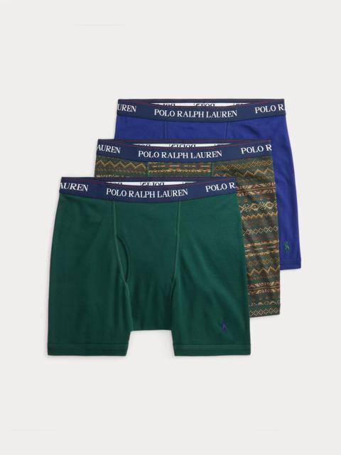 Polo Ralph Lauren Cotton Wicking Boxer Brief 3-Pack