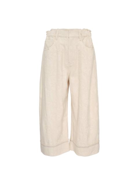 RENLI SU Wide Leg Jacquard Pants