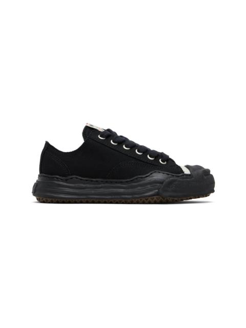 Black 'Hank' OG Sole Canvas Low-Top Sneakers