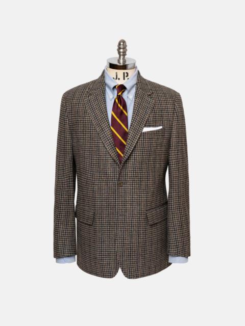 J. PRESS MADE-IN-CANADA GREY, BLUE & BROWN DISTRICT CHECK SPORT COAT