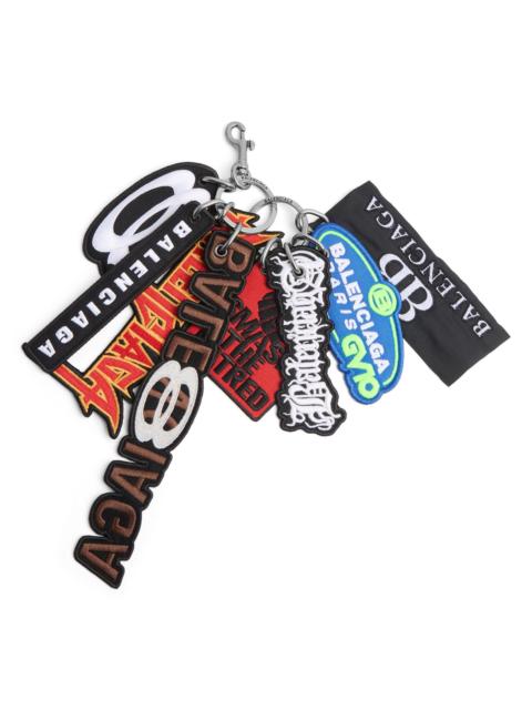 BALENCIAGA Women's Charm Keychain Patches - Multicolor