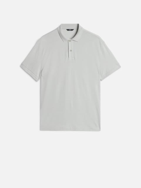 7 For All Mankind SHORT SLEEVE POLO in Lyocell Dusty Blue