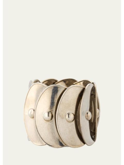 Ralph Lauren Antiqued Overlapping Disk Cuff