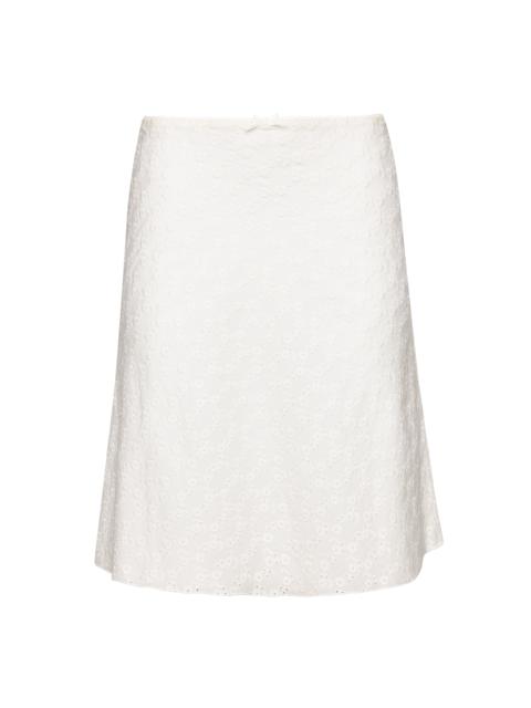 GUIZIO PALOMA SKIRT IN COTTON EYELET