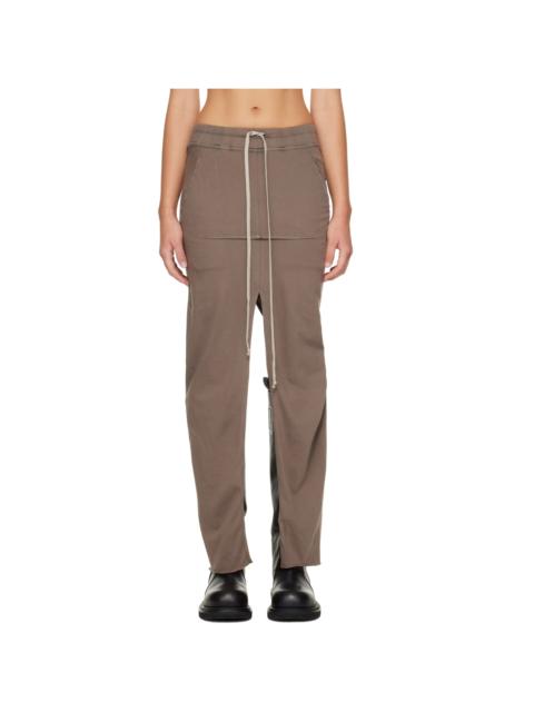 Rick Owens DRKSHDW Gray Tower Pull On Sliced Pillar Maxi Skirt