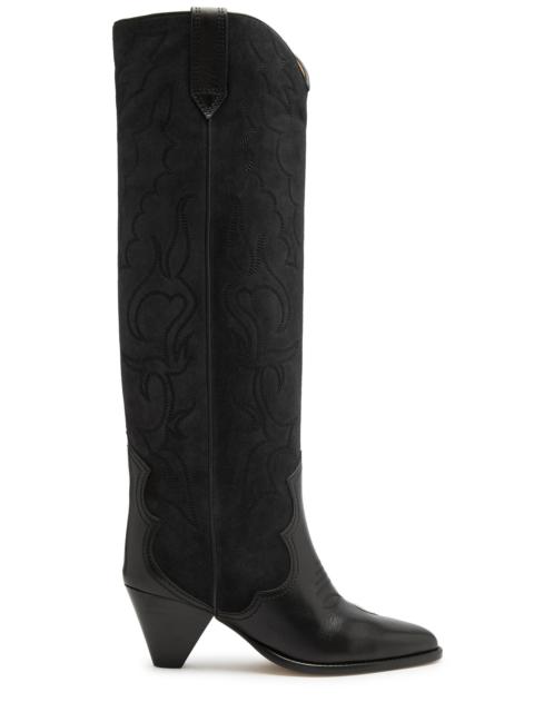 Leila 65 suede knee-high boots