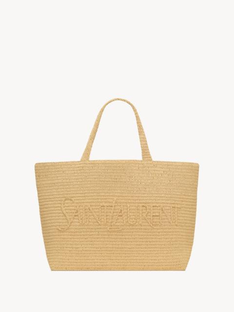 SAINT LAURENT SAINT LAURENT TOTE IN RAFFIA