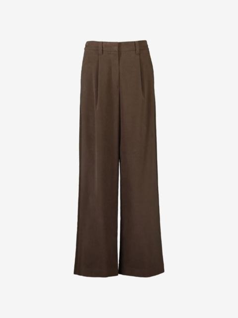 Brunello Cucinelli moleskin pleated trousers