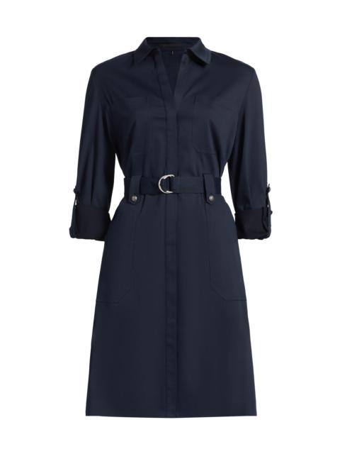 KOBI HALPERIN Women's Caryss Belted Cotton-Twill Shirtdress - Indigo