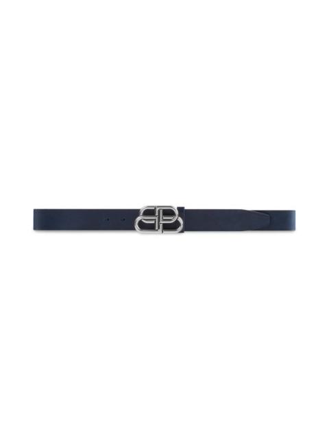 BALENCIAGA Men's Bb Large Belt in Blue