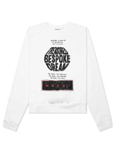 Marni SWEATSHIRT - STONE WHITE