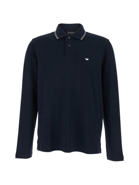 EMPORIO ARMANI long-sleeve polo shirt