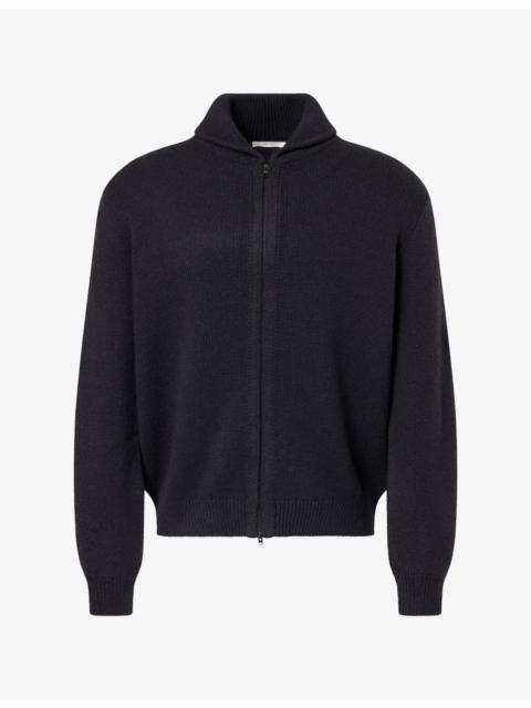 The Row Buffalo Zip-Up Wool-Blend Jumper