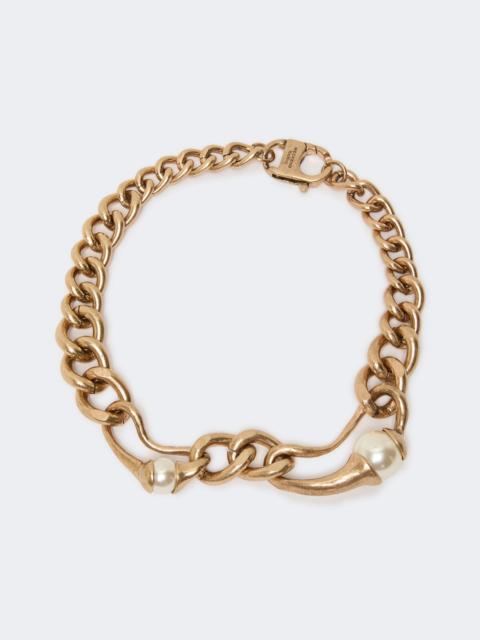 WEEKEND Max Mara GIGLIO Metal chain choker necklace - GOLD