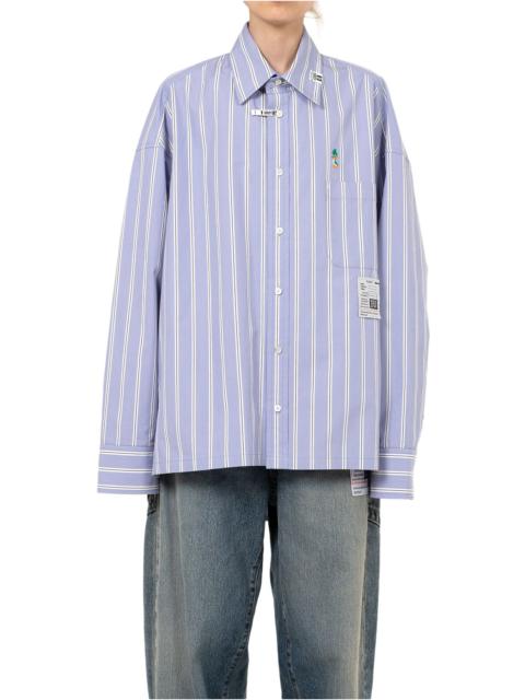 Maison MIHARAYASUHIRO LEON Embroidery Stripe Shirt
