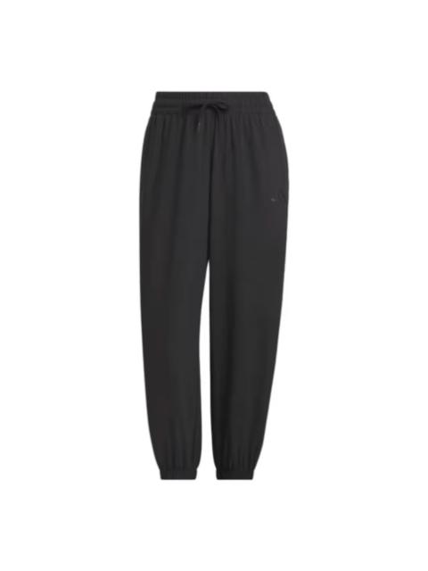 adidas (WMNS) adidas 2-Stripes Woven 7/8 Pants 'Black' JZ2173