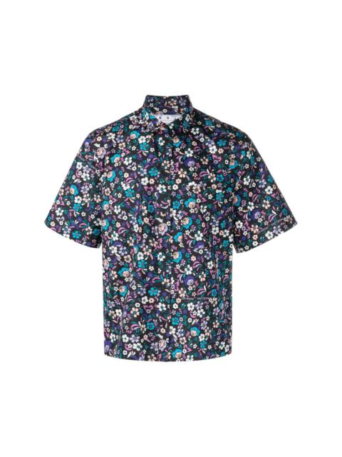 Flowers Summer cotton shirt