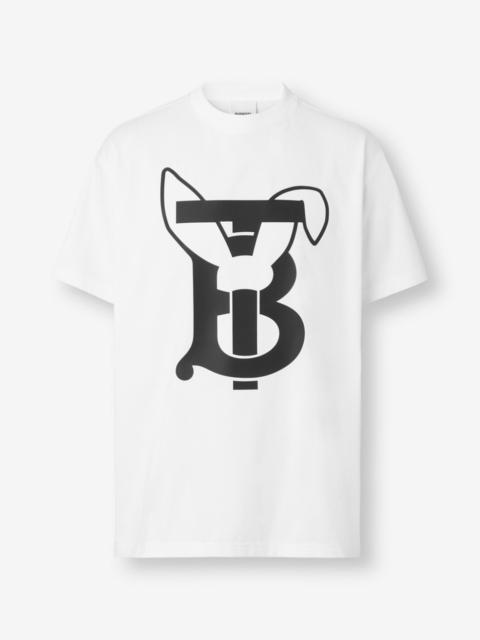 Burberry Rabbit Print Cotton T-shirt