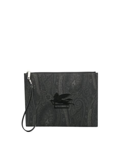 Etro paisley-print clutch bag