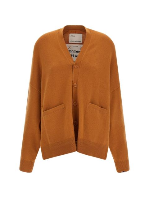 extreme cashmere V-neck pocket cardigan