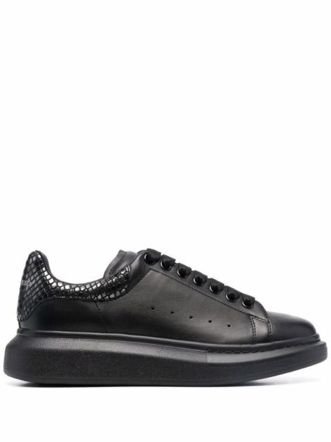 Alexander McQueen ALEXANDER MCQUEEN Oversized Snake Skin Effect Sneakers Black