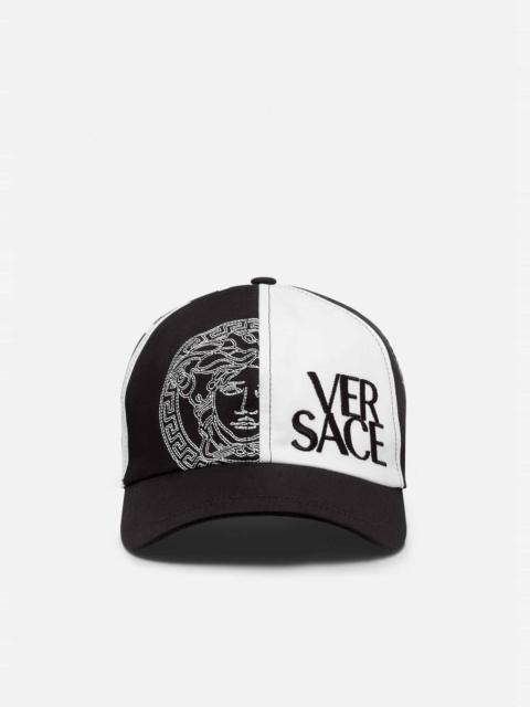 VERSACE Medusa Logo Embroidered Cap