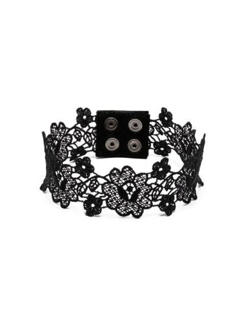 MANOKHI floral-lace choker necklace