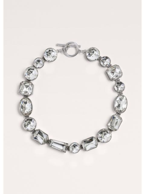 ME+EM Crystal T-Bar Necklace