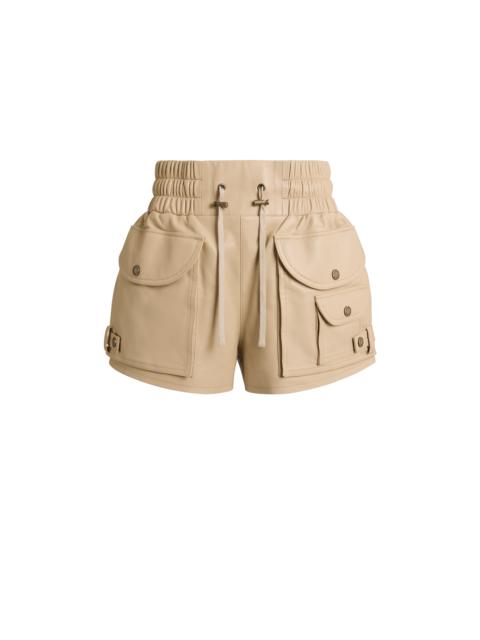 Balmain Lambskin utility shorts